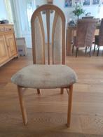 4 EIKEN STOELEN, Huis en Inrichting, Stoelen, Ophalen, Bruin, EETKAMERSTOELEN, Zo goed als nieuw