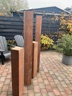 Hardhouten palen, Tuin en Terras, Palen, Balken en Planken, Ophalen, Gebruikt, Palen, Hardhout