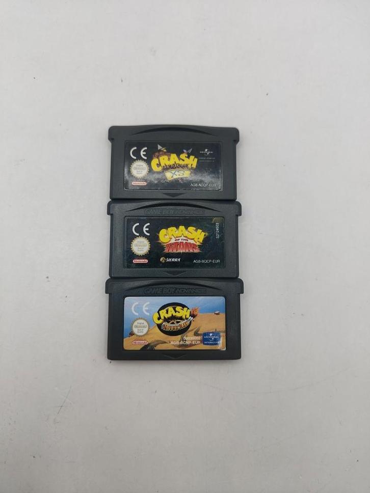 Crash Bandicoot Bundel Gameboy Advance, Spelcomputers en Games, Games | Nintendo Game Boy, Zo goed als nieuw, Avontuur en Actie