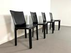 Leren CAB 412 dining chairs,Mario Bellini,Cassina, jaren 80., Ophalen, Zwart, Leer, Zo goed als nieuw