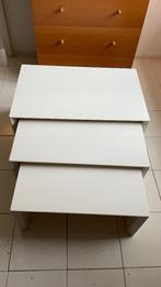 driedelige salontafel Leolux, Huis en Inrichting, Ophalen, Minder dan 45 cm, Gebruikt, Design, strak