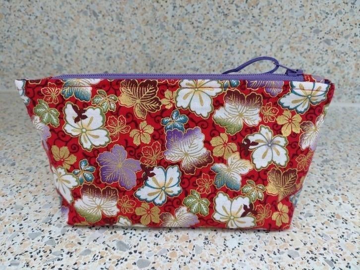 Rood Make-up Toilettasje (Chinese stof), Ophalen of Verzenden, Nieuw, Rood