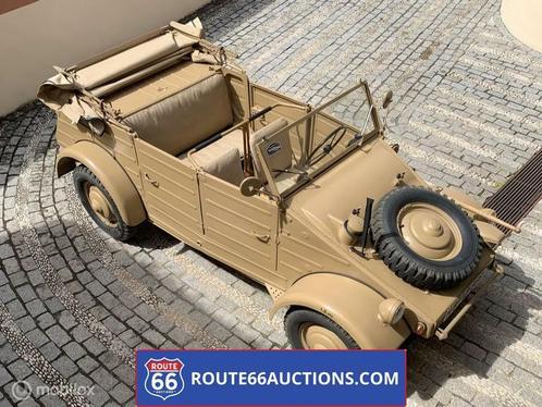 Volkswagen Kübelwagen Typ 82 cabriolet | Route 66 Auctions, Auto's, Oldtimers, Bedrijf, Te koop, Volkswagen, Benzine, Overige carrosserieën