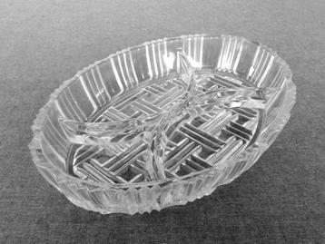 Snackschaal Tapasschaal Serveerschaal (2) Kristal Vintage beschikbaar voor biedingen