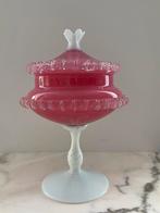 Roze opaline bonbonnière uit frankrijk, Ophalen of Verzenden