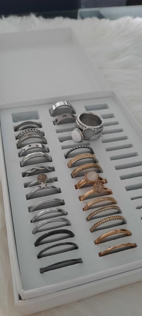 IXXXI Jewelry Ring Basis met Opvulringen, Zo goed als nieuw, 17 tot 18, Dame, Zilver