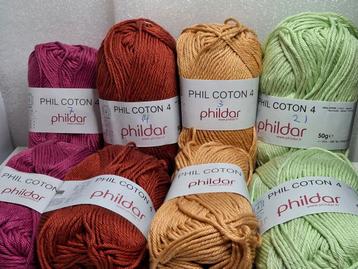 Phildar Coton 4 - Diverse kleuren beschikbaar voor biedingen