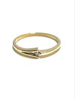 14k gouden ring met een diamant, -, -, Ophalen of Verzenden, Zo goed als nieuw