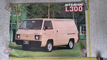 Mitsubishi motors L300 busje van poster vintage retro B1 beschikbaar voor biedingen