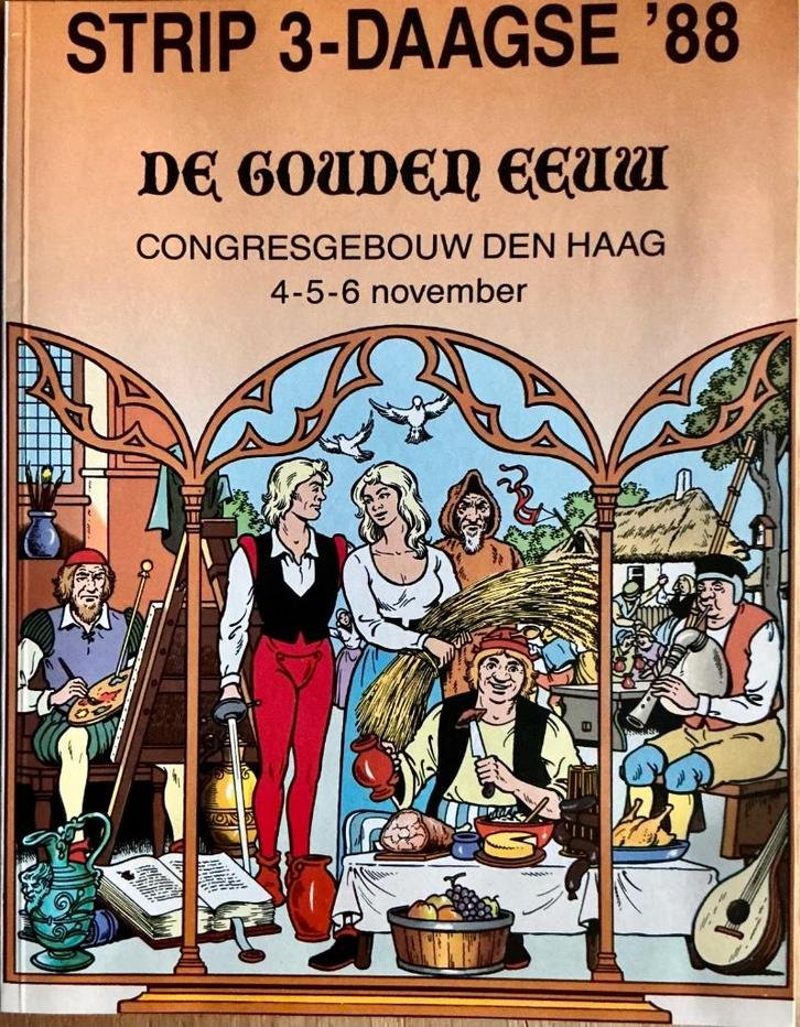 Strip-3-daagse 1988 info-pakket met stripalbum en krant, Verzamelen, Tijdschriften, Kranten en Knipsels, Tijdschrift, Nederland