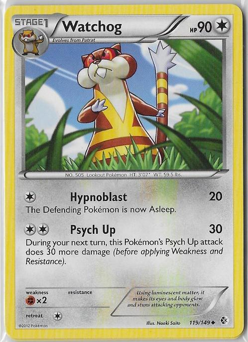Boundaries Crossed,  Watchog [uncommon] 119/149, Hobby en Vrije tijd, Verzamelkaartspellen | Pokémon, Nieuw, Losse kaart, Verzenden
