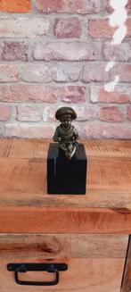 NIEUW:brons jb paris:jongen op een marmer sokkel beeld, Nieuw, Ophalen of Verzenden, Mens