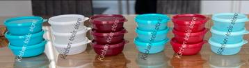Tupperware Limited Edition kleuren ruimteschaaltjes set los beschikbaar voor biedingen