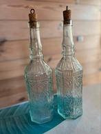 Flessen van lichtgroen glas 30 cm, Verzamelen, Glas en Borrelglaasjes, Ophalen of Verzenden