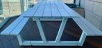 Bieden vanaf 50 Eur, Picknicktafel, beschadigd, 6-8 personen, Tuin en Terras, Picknicktafels, Ophalen, Gebruikt, Rechthoekig, Aluminium