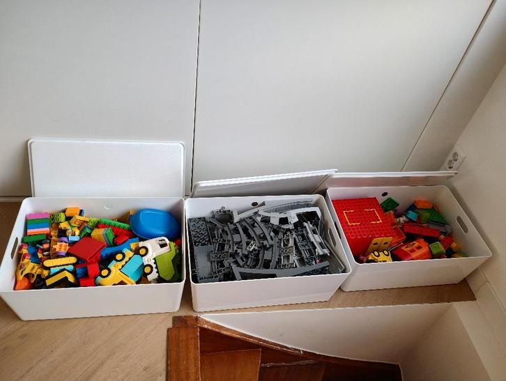 Zeer veel duplo(sets) in 3 praktische opbergdozen 37x54x21, Kinderen en Baby's, Speelgoed | Duplo en Lego, Gebruikt, Duplo, Complete set