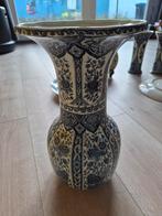 Grote Delfts blauwe vaas van Boch, Antiek en Kunst, Ophalen of Verzenden