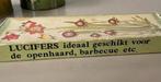 Oude doos met lange lucifers, Antiek en Kunst, Ophalen of Verzenden