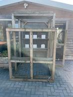 2x3 donkerhokken, Dieren en Toebehoren, Ophalen of Verzenden, Gebruikt, Hout, Volière