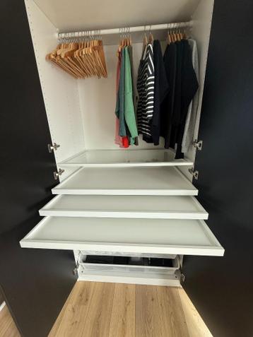 IKEA PAX kast: zwartbruin + wit 150x58cm - als nieuw - afbeelding 4