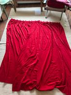 1x Gordijn 176x200 cm - Mooie rode kleur, Gebruikt, 150 tot 200 cm, Ophalen of Verzenden, Velous