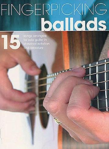 gitaar: Fingerpicking Ballads guitar - 15 Songs + TAB-MOOI! beschikbaar voor biedingen