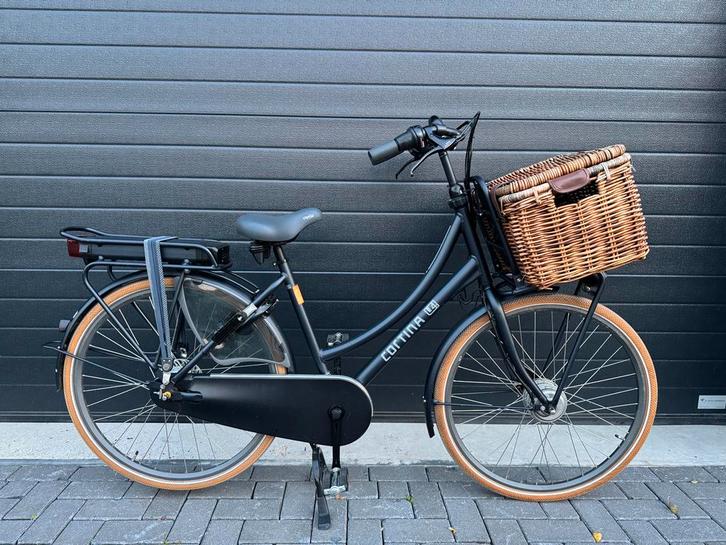 Prachtige Cortina E-U4 Transportfiets – 400W accu – 1800 km, Fietsen en Brommers, Elektrische fietsen, Zo goed als nieuw, Cortina