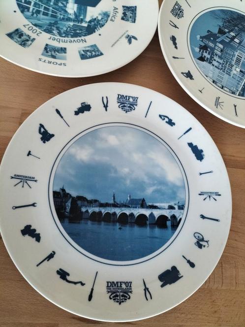 3 stuks Antiek blauwe borden per stuk 11 euro, Antiek en Kunst, Antiek | Wandborden en Tegels, Ophalen of Verzenden