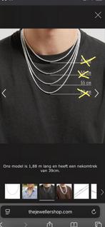 Zilveren Koningsketting 925, Sieraden, Tassen en Uiterlijk, Kettingen, Ophalen, Nieuw, Zilver, Met hanger