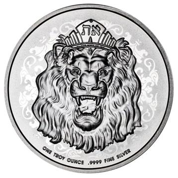 2022 Niue 2 Dollar Roaring Lion Of Judah 1 oz. Fine Silver beschikbaar voor biedingen