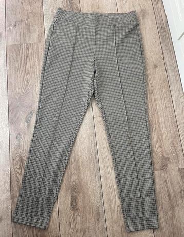 C&A stretch broek met ruitjes en rekbare taille maat 44 beschikbaar voor biedingen