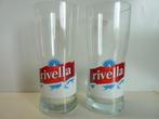 als nieuw set 2 glas 18cm reclame Logo RIVELLA frisdrank, Verzamelen, Ophalen, Frisdrankglas