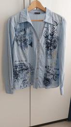 Gerry Weber, 40, blouse, Gedragen, Blauw, Maat 38/40 (M), Ophalen of Verzenden