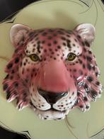 Wandmasker keramiek tijger roze, Ophalen of Verzenden, Nieuw, Overige typen