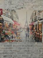 Canvas Parijs schilderij, Antiek en Kunst, Ophalen