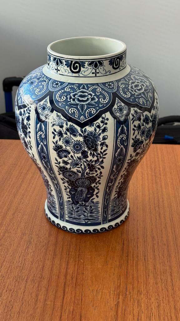 Delfts Blauwe Vaas Royal Sphinx Boch, Antiek en Kunst, Antiek | Vazen, Ophalen of Verzenden