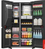 Nieuw Hisense Amerikaanse koelkast met smart zwart binnen bu, Hisense, Hisense, 200 liter of meer, 60 cm of meer