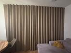 Veneta beige/bruin/groene wave gordijnen, Ophalen, Bruin, 200 cm of meer, Zo goed als nieuw