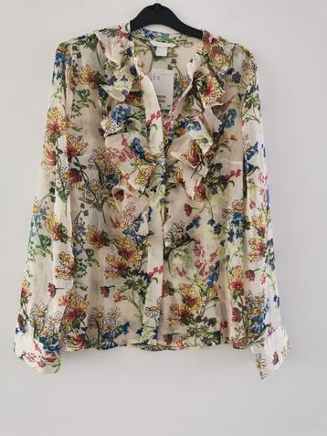H&M blouse met bloemenprint mt. 40  beschikbaar voor biedingen