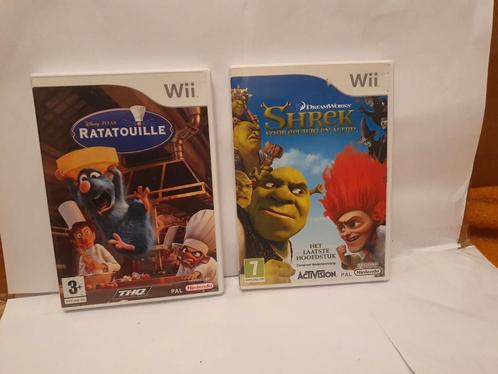Wii games Ratatouille en shrek, Spelcomputers en Games, Games | Nintendo Wii, Ophalen of Verzenden