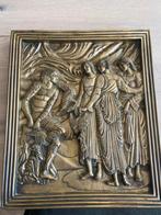 Zwaar bronzen relief van E.Picault, Antiek en Kunst, Ophalen of Verzenden