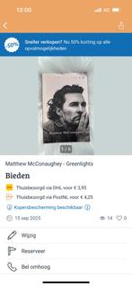 Matthew McConaughey - Greenlights, Ophalen of Verzenden