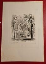 Gravure Het Valkhof Nijmegen, Antiek en Kunst, Kunst | Etsen en Gravures, Ophalen of Verzenden