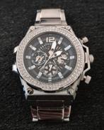 Guess Exposure Exclusive Herenhorloge, zilver, 48mm, Sieraden, Tassen en Uiterlijk, Horloges | Heren, Overige merken, Staal, Gebruikt