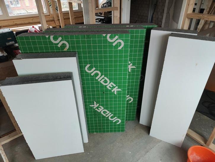 Unidek Reno fast isolatieplaten, Doe-het-zelf en Verbouw, Isolatie en Afdichting, Zo goed als nieuw, 12 cm of meer, 15 m² of meer