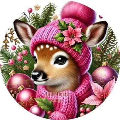 L246 luxe icing hertje 20cm eetbare taart plaat print, Hobby en Vrije tijd, Taarten en Cupcakes maken, Nieuw, Versiering, Taarten