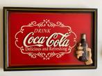 Coca Cola Vintage Ingelijst Retro Bord, Ophalen of Verzenden, Huis en Inrichting