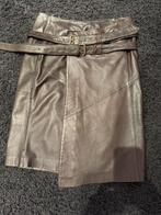 Gave donkerbruine leren rok, Kleding | Dames, Rokken, Maat 38/40 (M), Bruin, Ophalen of Verzenden, Zo goed als nieuw