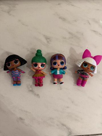 4 lol surprise poppetjes beschikbaar voor biedingen