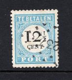 Nederland portzegel P8 met puntstempel 237 = Hillegom, Ophalen of Verzenden, T/m 1940, Gestempeld